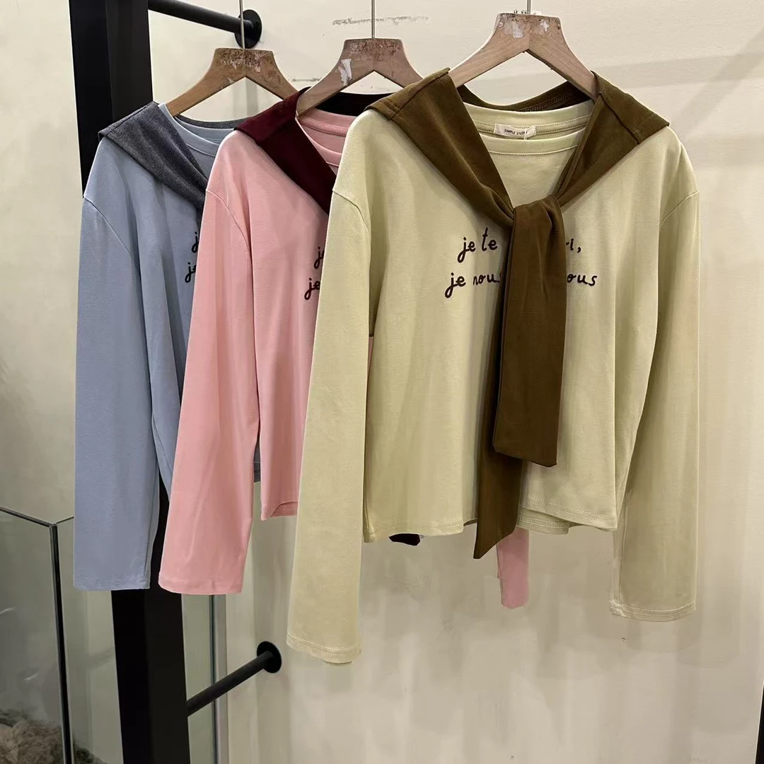 simple字母长袖（带披肩）2016