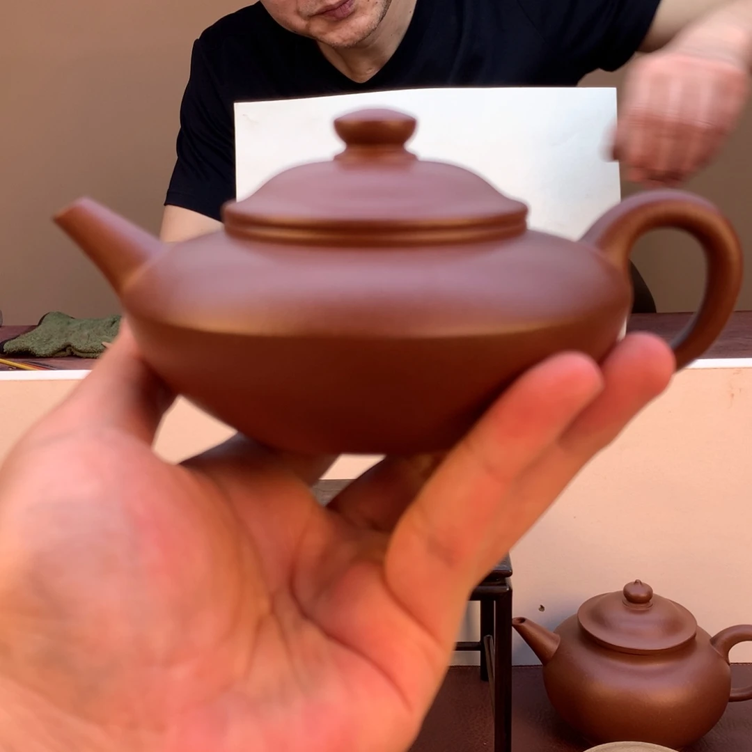 茶壶紫砂天***人渔哥 全手工 王仕平 底槽清