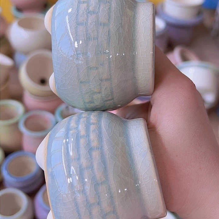 红陶陶瓷花盆当场满12包邮