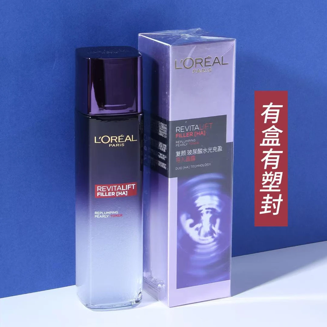 欧莱雅复颜玻尿酸水光充盈导入保湿修护晶露爽肤水130ml