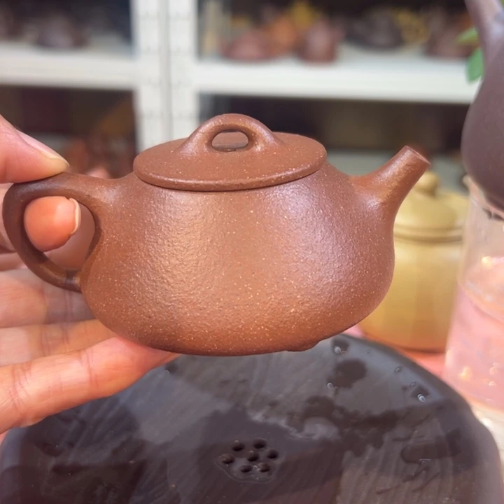 紫砂茶案紫泥平盖150cc