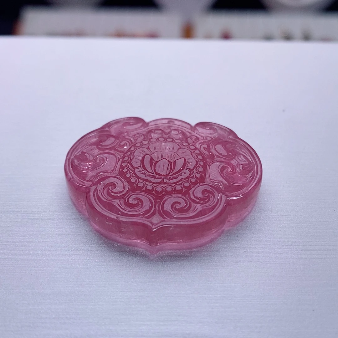 碧玺颈饰未镶嵌碧玺吊坠