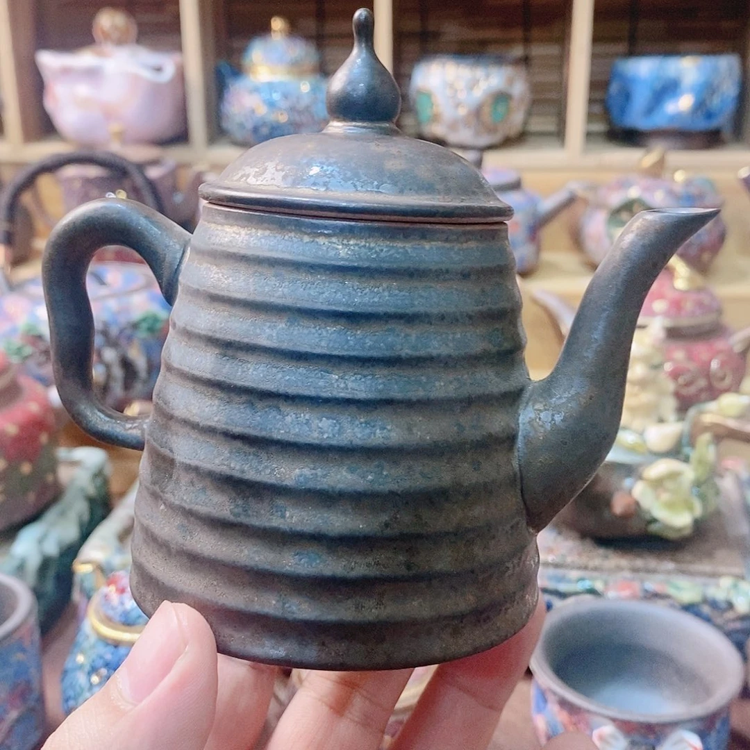 粗陶志野柴烧茶器