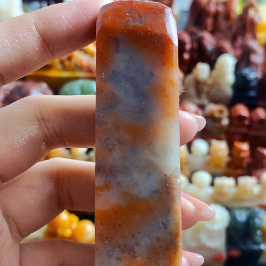 巴林石印石&*娟手工篆刻