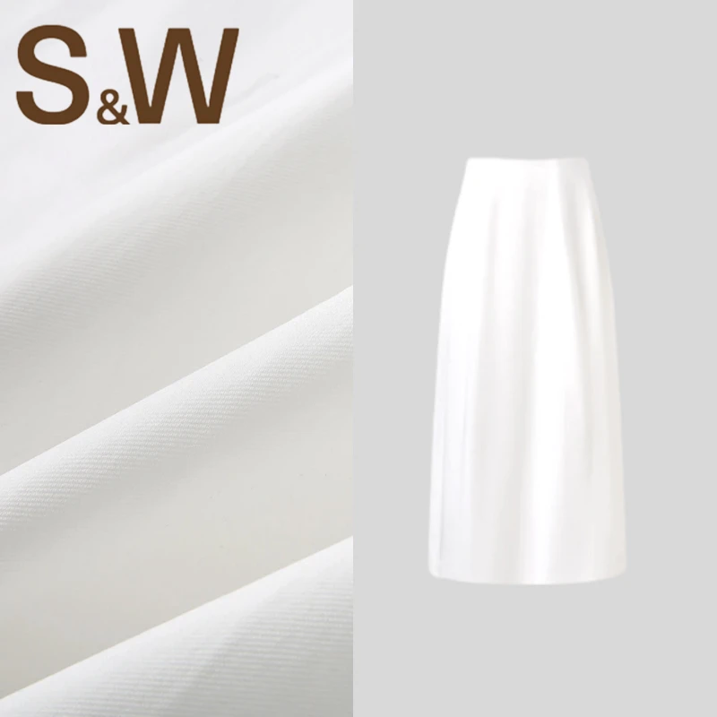 【淼淼专属】SW速惟运动时尚休闲气质白色显瘦修身半身运动裙5055