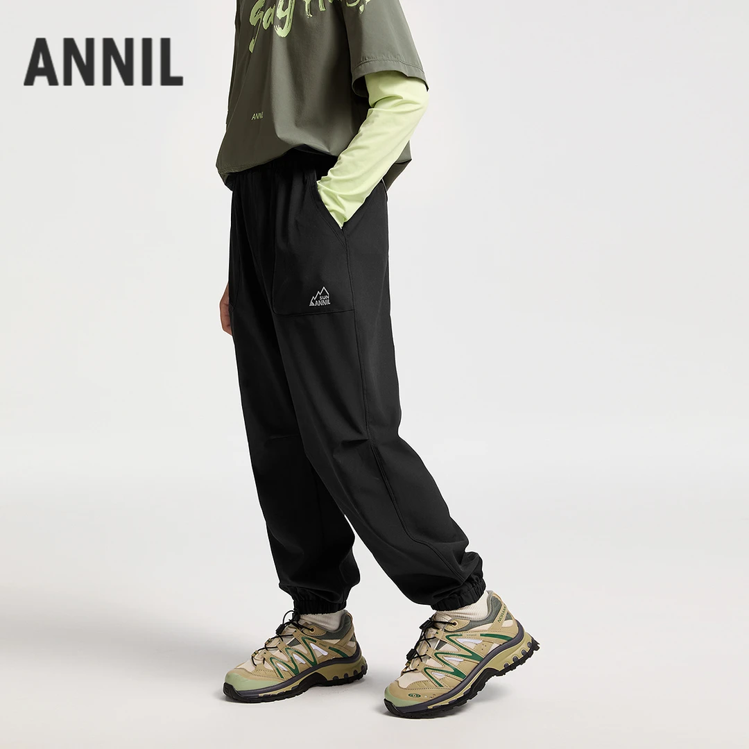 男童全腰梭织单裤春季新款安奈儿童装EB516009