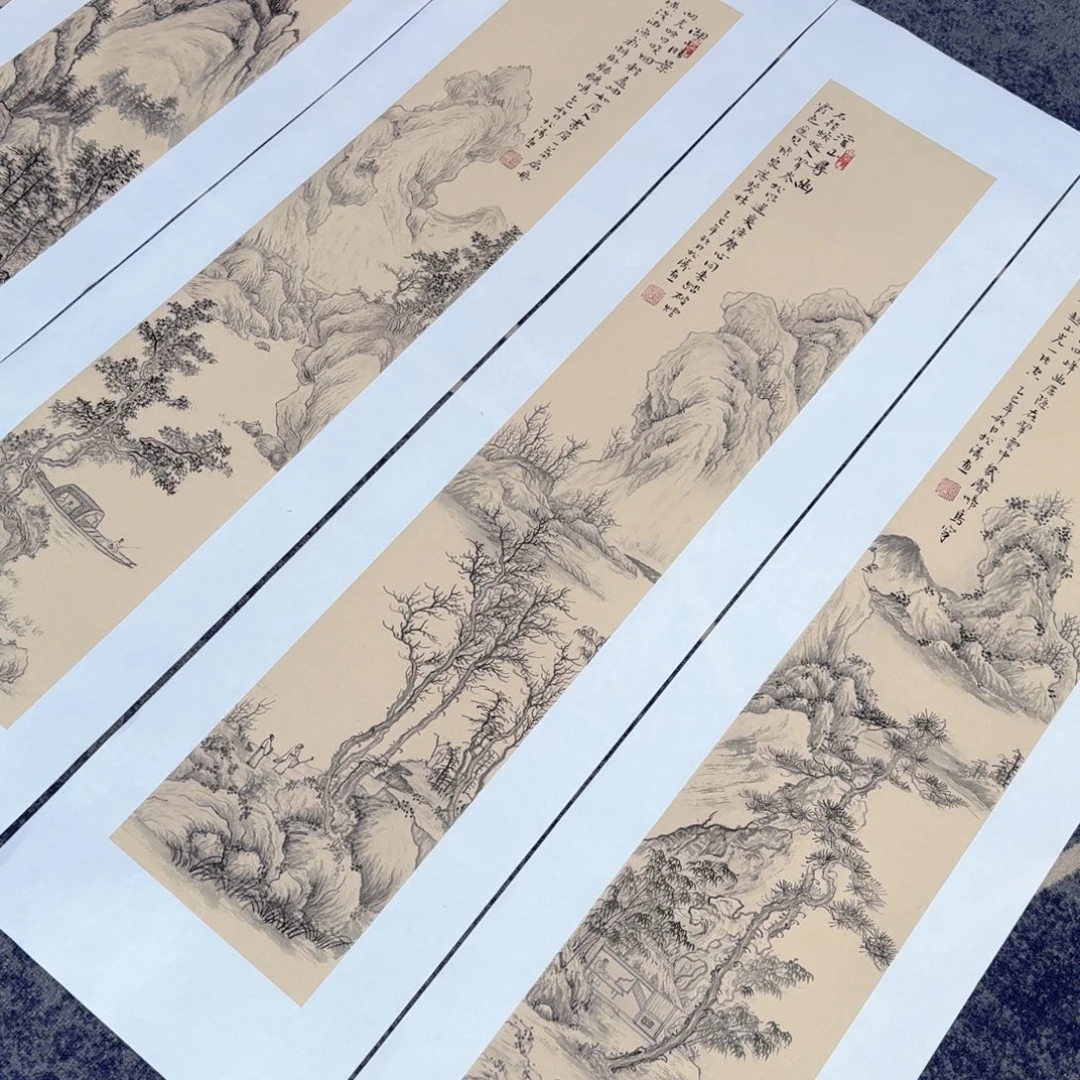 国画国画作品山水花鸟