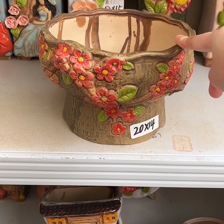 粗陶材质多肉花盆