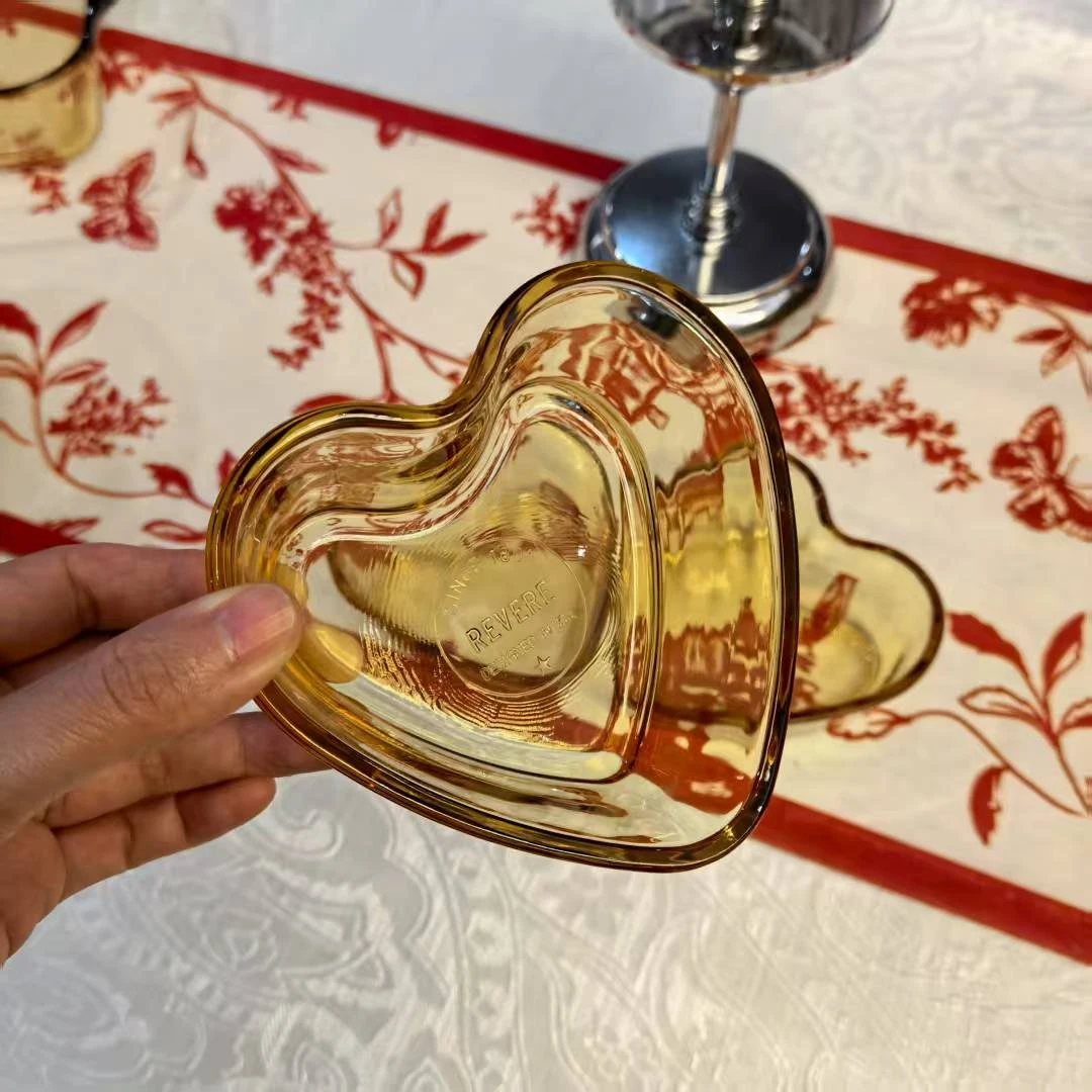 （R）琥珀色 爱心小碗 11.5厘米高度5厘米 4支