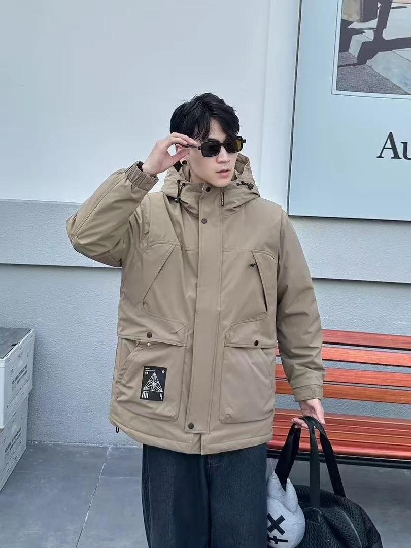 AW【“东瑜桑榆”羽绒服】冬季加厚工装结构外套门店订单情侣款Z-8031