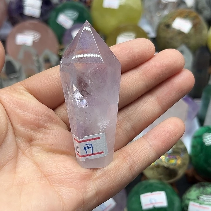 洪***师珠宝半成品未镶嵌水晶64筐紫水晶柱