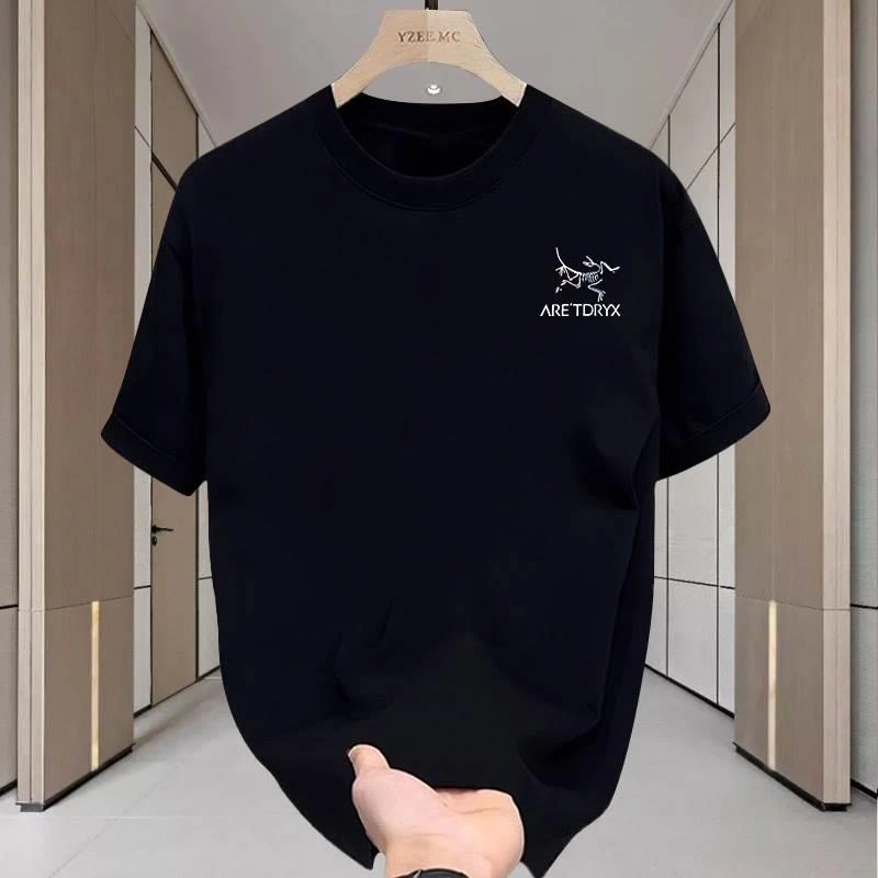 2025夏季新款鸟家短袖T恤男士美式重磅精梳纯棉宽松半袖情侣上衣