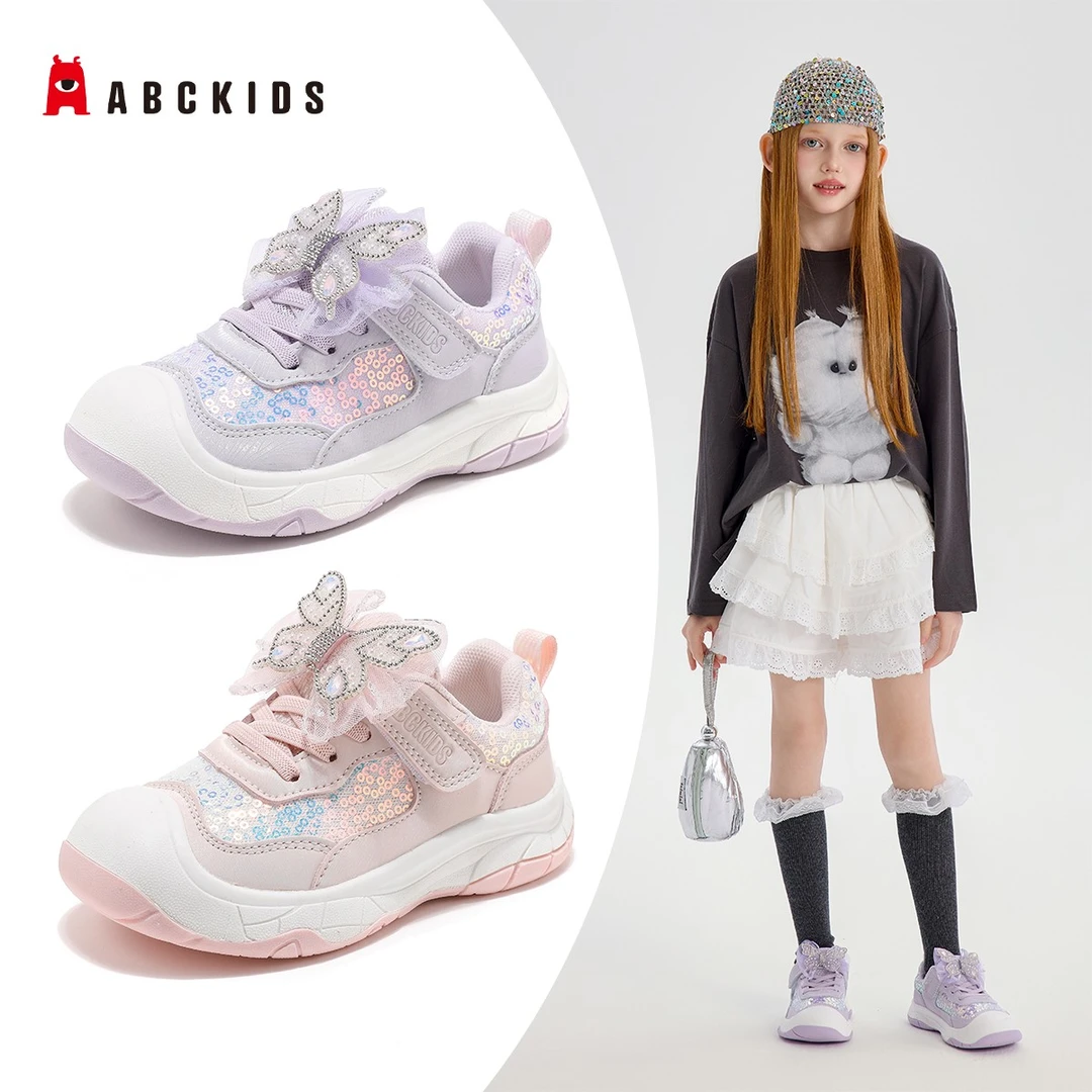Abckids【品牌】2025秋季新款耐磨防滑百搭儿童休闲鞋SY533603524AX