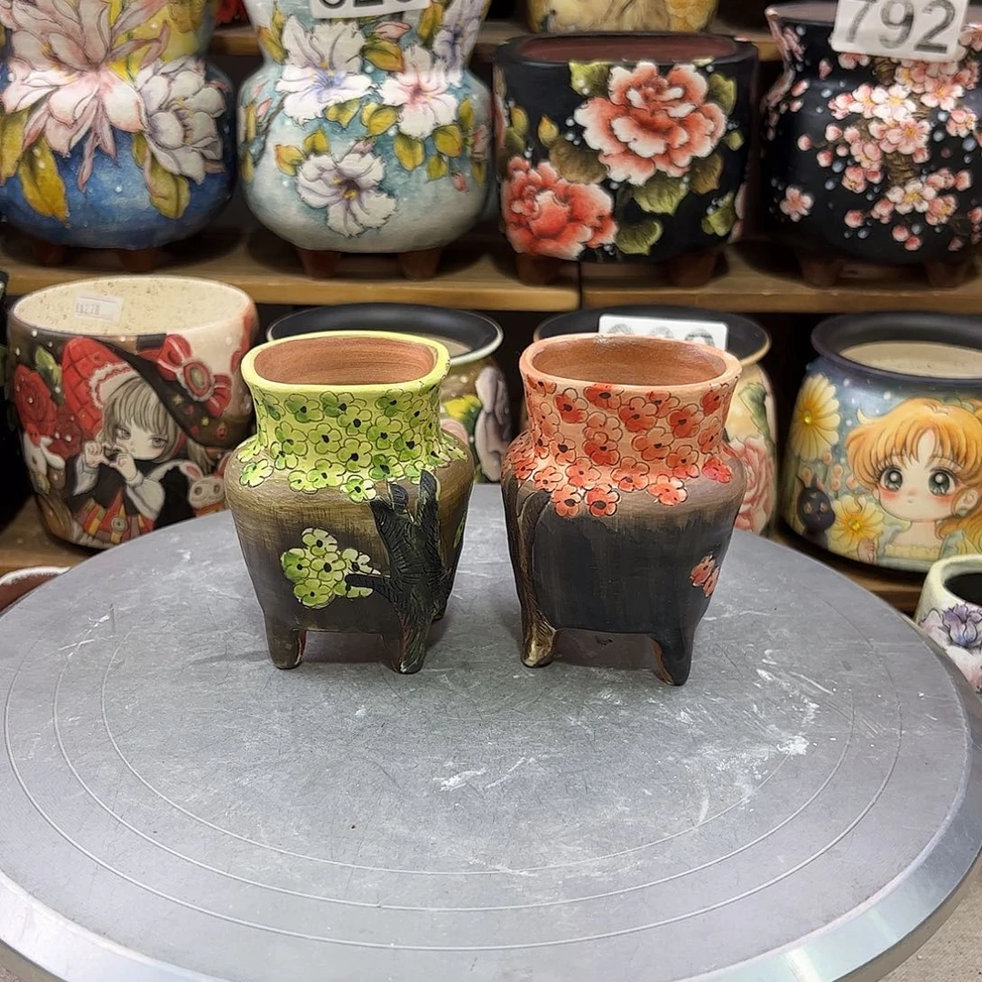 景德镇炫彩手绘口5.5高9