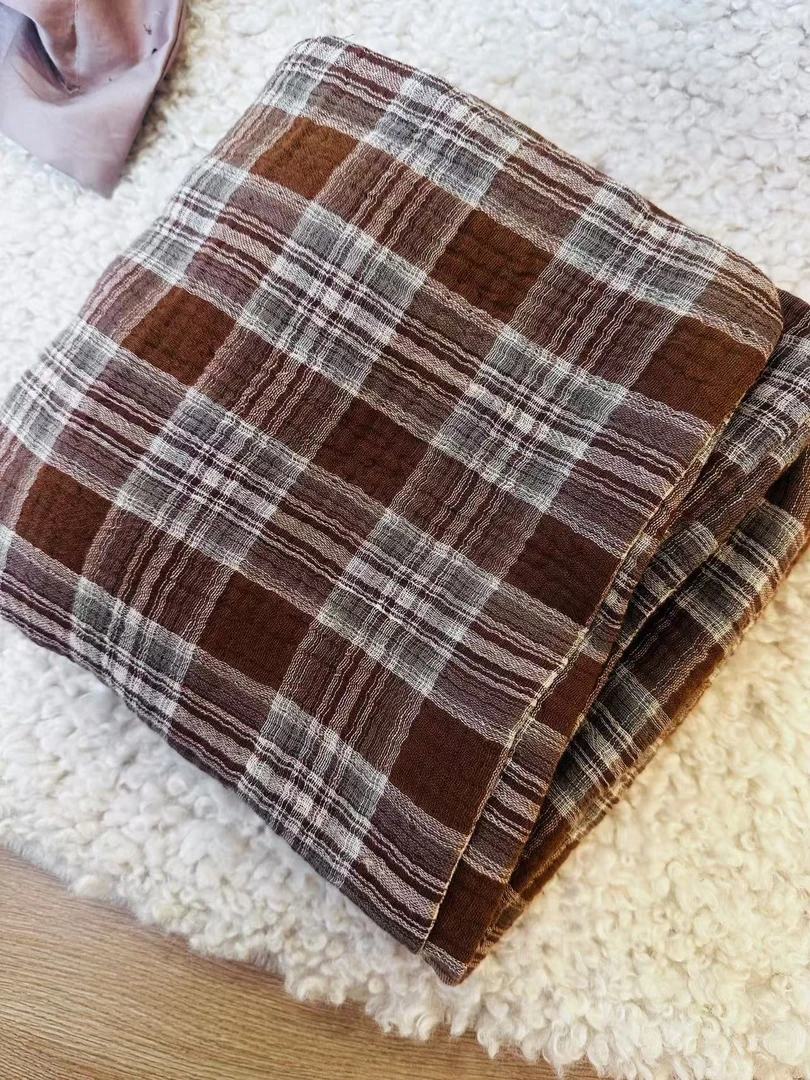 复古格 高端双层纱全面枕套48*74