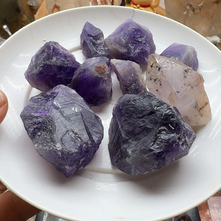 石材紫水晶9颗福利