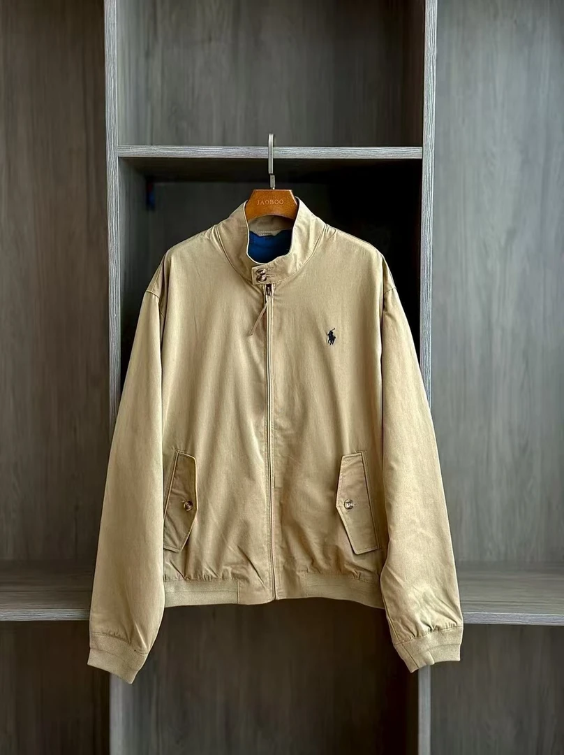 2025款秋季拉家小马刺绣男女同款商务休闲G9哈灵顿立领夹克