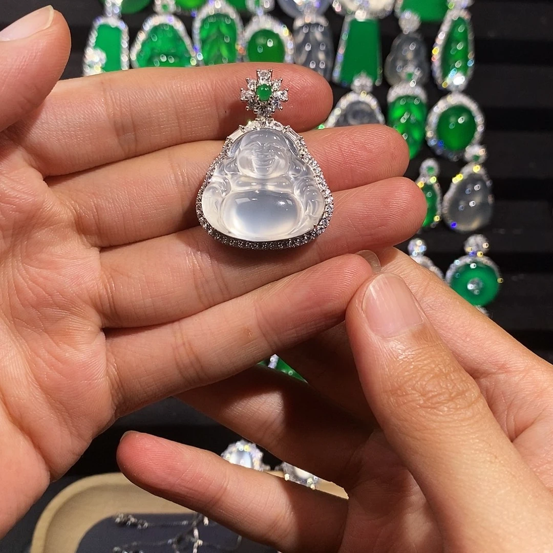 银S925镶嵌吊坠玛瑙/玉髓