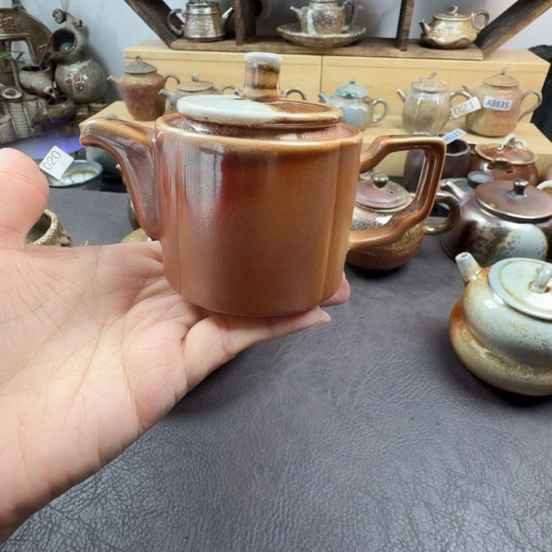 手工手作柴烧小壶