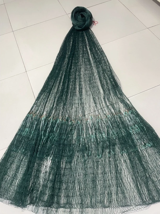 合股胶丝两指四米高，纯手工铅坠子，全网8斤多重