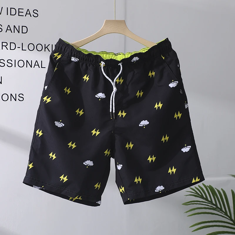 夏季新款沙滩裤男款冰丝速干休闲短裤低腰潮牌高级感五分裤外穿