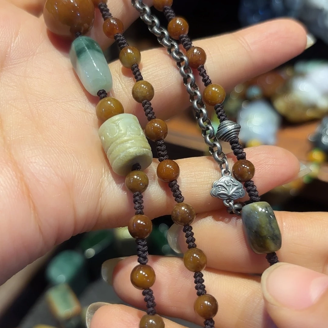 翡翠未镶嵌颈饰原创