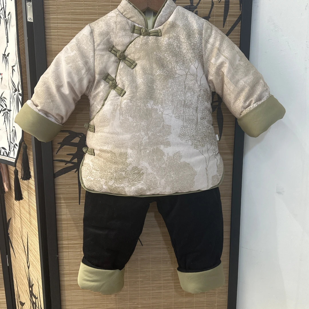 工厂直销【浅墨森林】棉花衣套装