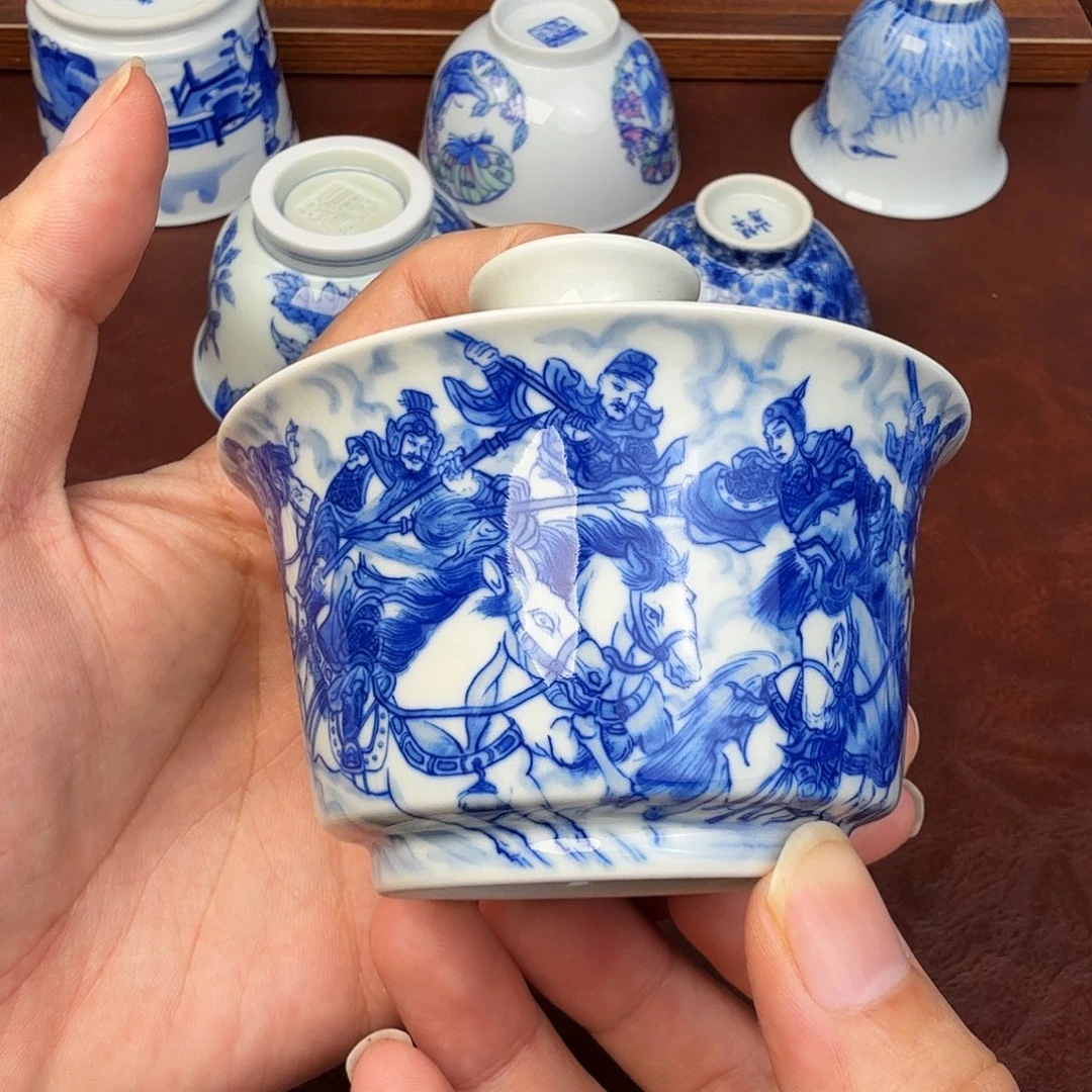 千***户现代景德镇全手工全手绘陶瓷