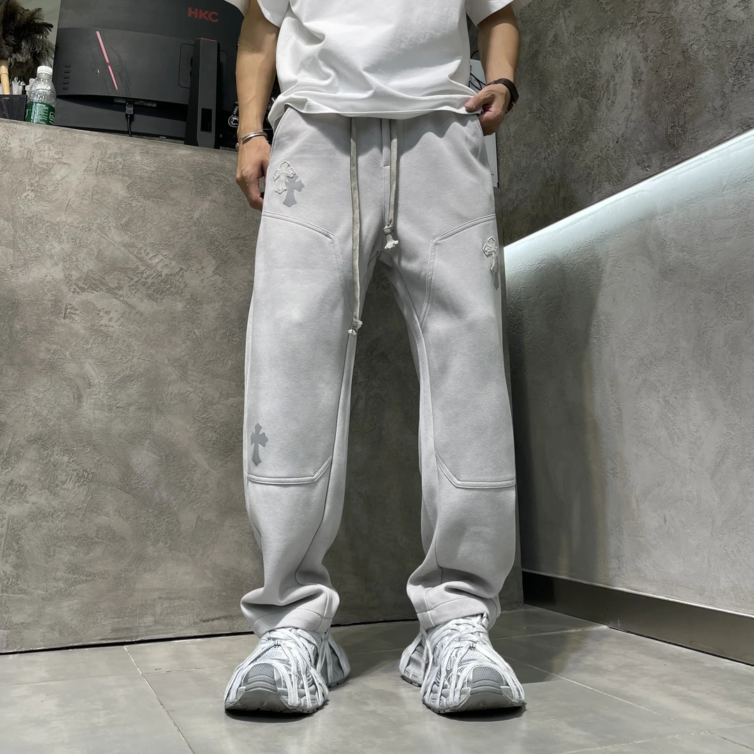 秋季水洗直筒休闲裤裤子百搭高品质阔腿男裤美式复古宽松潮流长裤