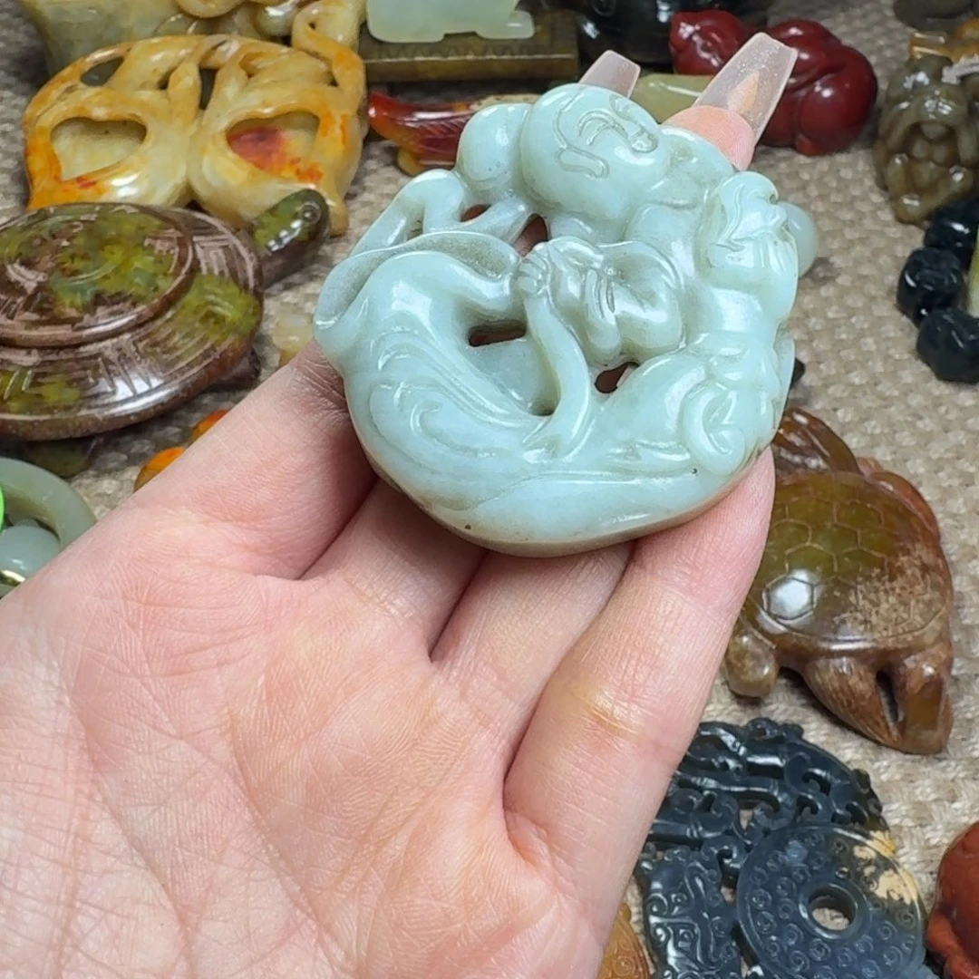 吊坠白玉菩提挂件