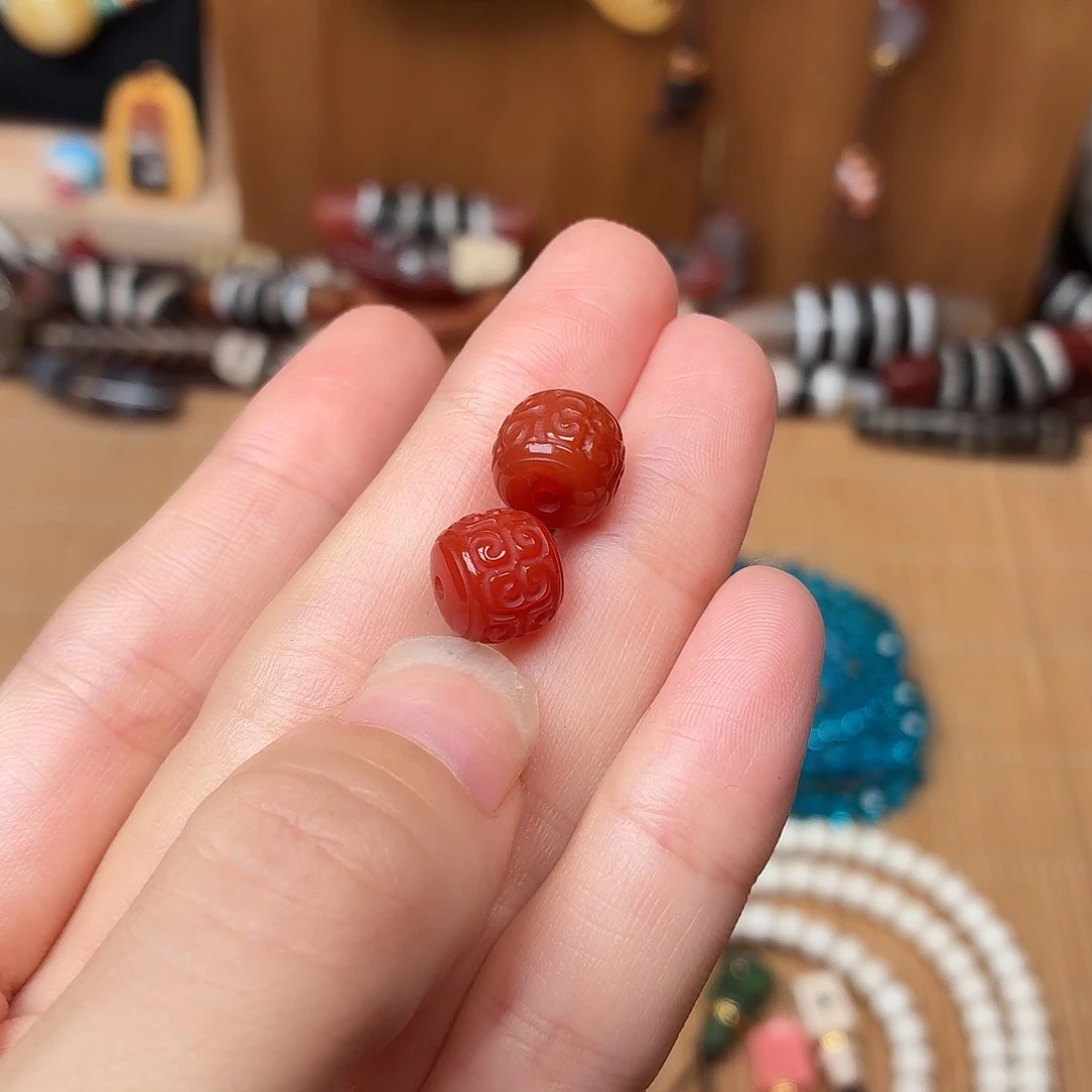 玛瑙/玉髓未镶嵌配珠配珠-9.5mm