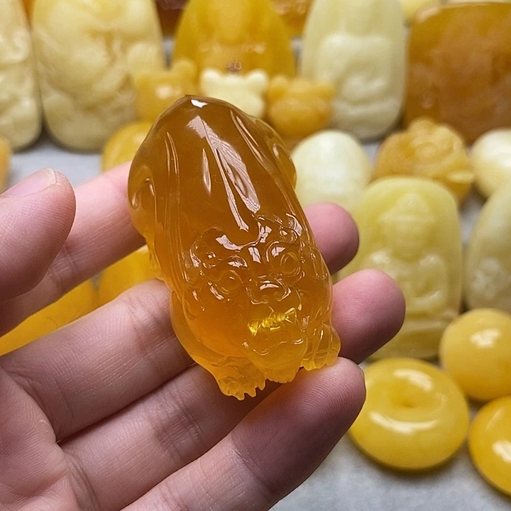 琥珀颈饰未镶嵌琥珀蜜蜡吊坠