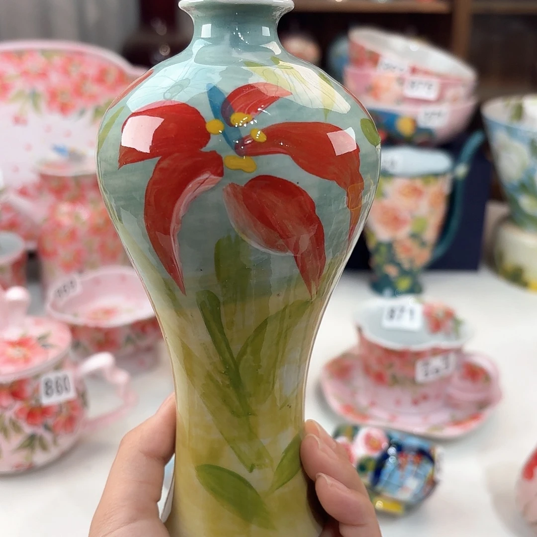 景德镇手绘高温釉下彩陶瓷茶具