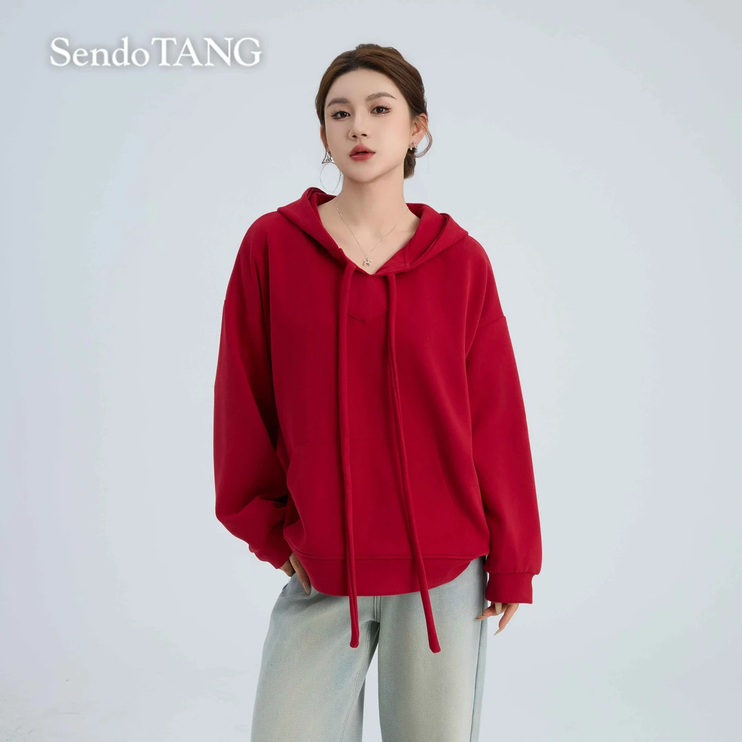 情侣卫衣【不费心思】胖多女装秋冬新款时尚高级感休闲百搭宽松卫衣