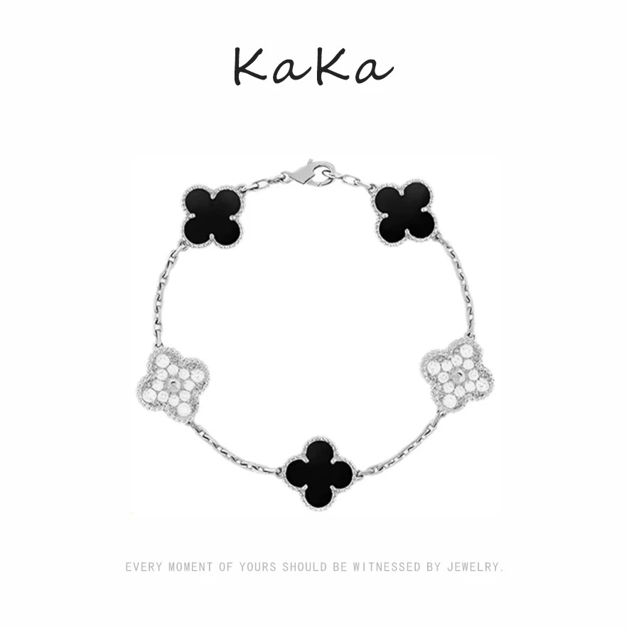 钨金手链 四叶草围巾手链轻奢高级感五花百搭气质高定