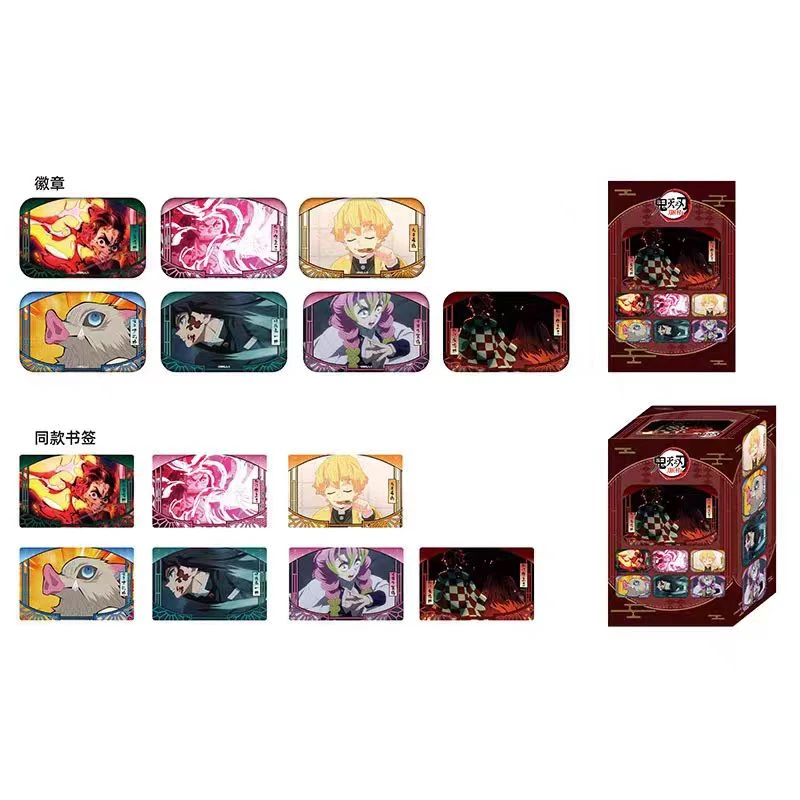 【平拆】原谷动漫 鬼灭之刃 刀匠村篇长方形吧唧盲盒 正版代拆
