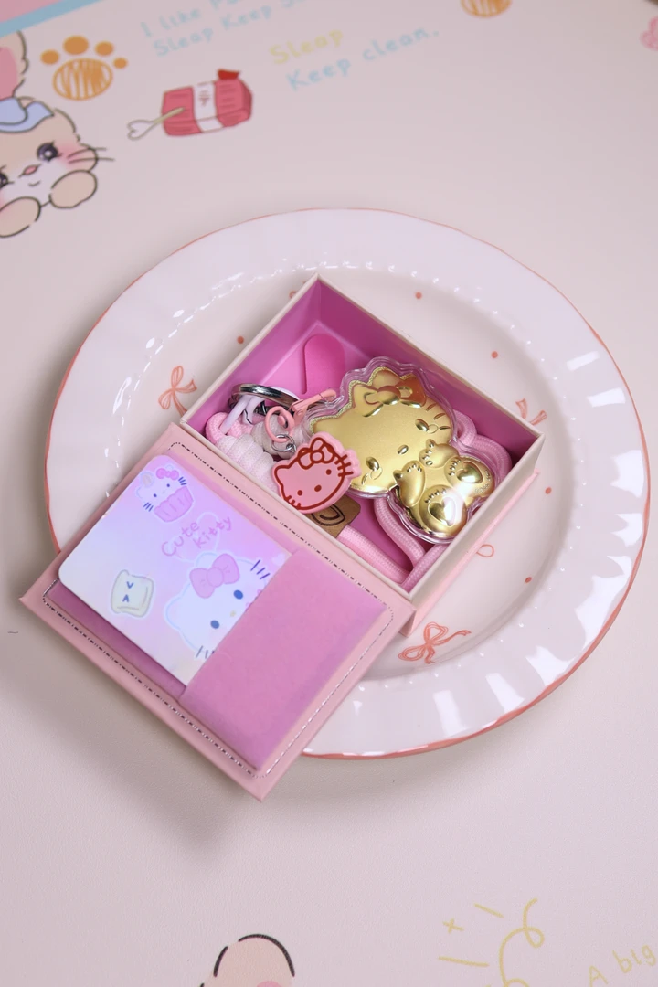 礼盒套装Kitty手机链卡通可爱少女心女生便携创意懒人安卓通用