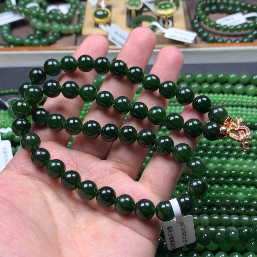 【闪购商品】项链未镶嵌和田玉（碧玉）卡10