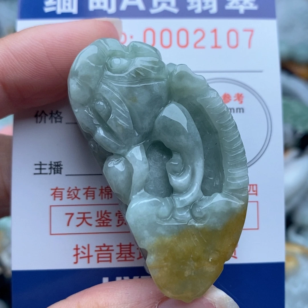 翡翠未镶嵌颈饰124456