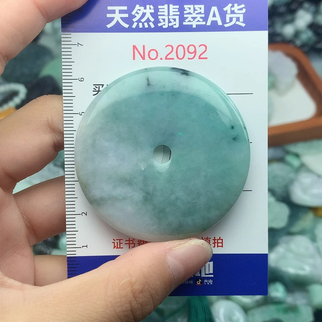 翡翠未镶嵌颈饰2092….