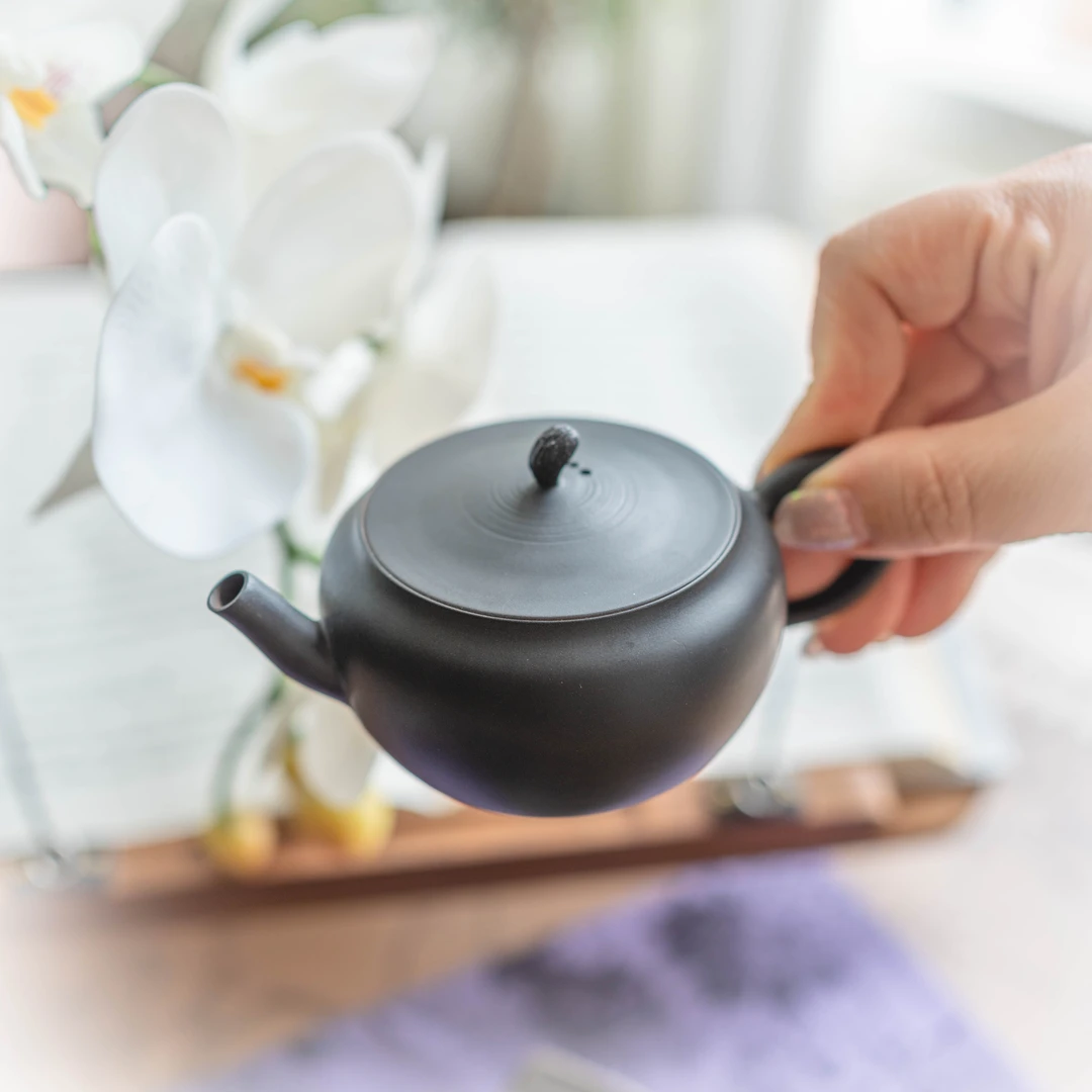 【建水陶】手工泥壶建水陶茶壶家用泡茶壶