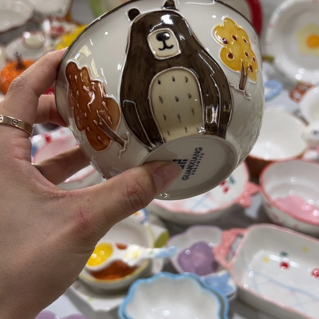 瓷高温陶瓷釉下彩微瑕！