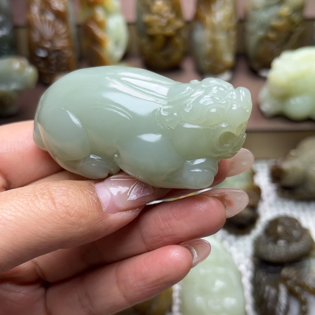 和田玉把件未镶嵌平*哥