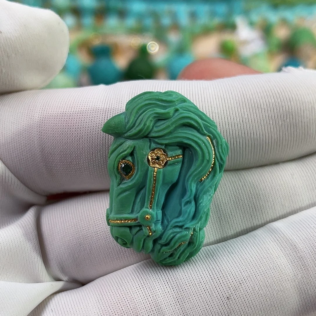 未镶嵌绿松石珠宝奇石