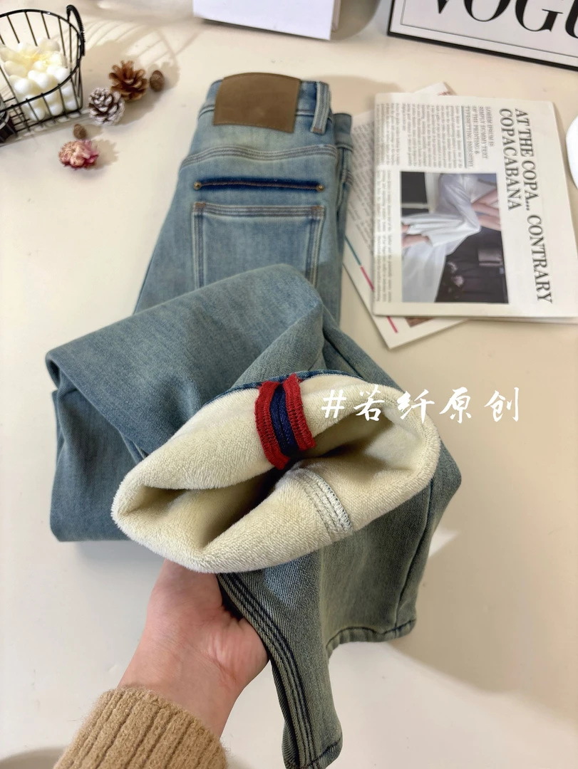 Pretty Silhouette/若纤【深邃神秘】2~Z2八面微弹窄版直筒裤遮肉