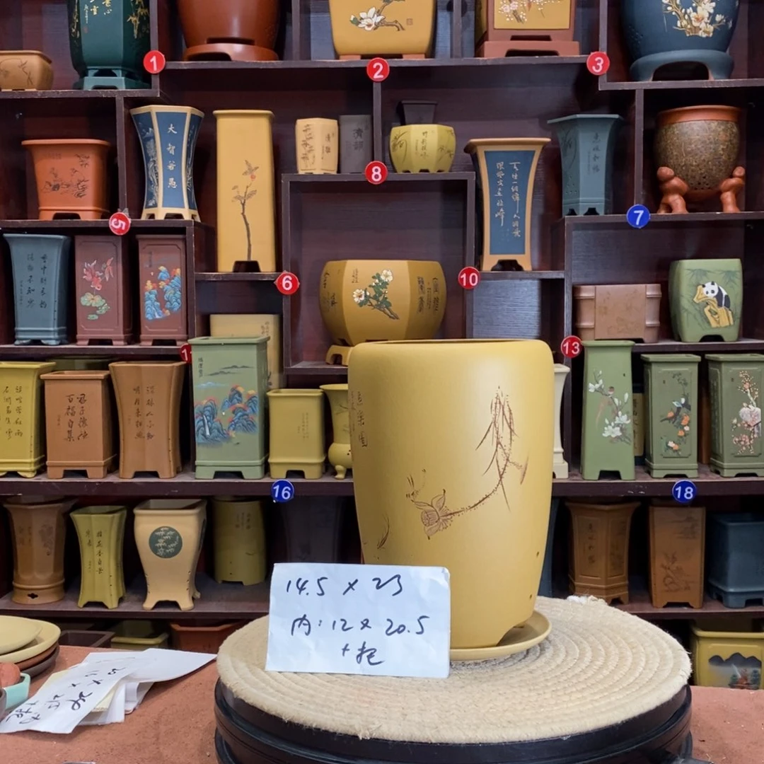 紫砂花盆紫砂花盆