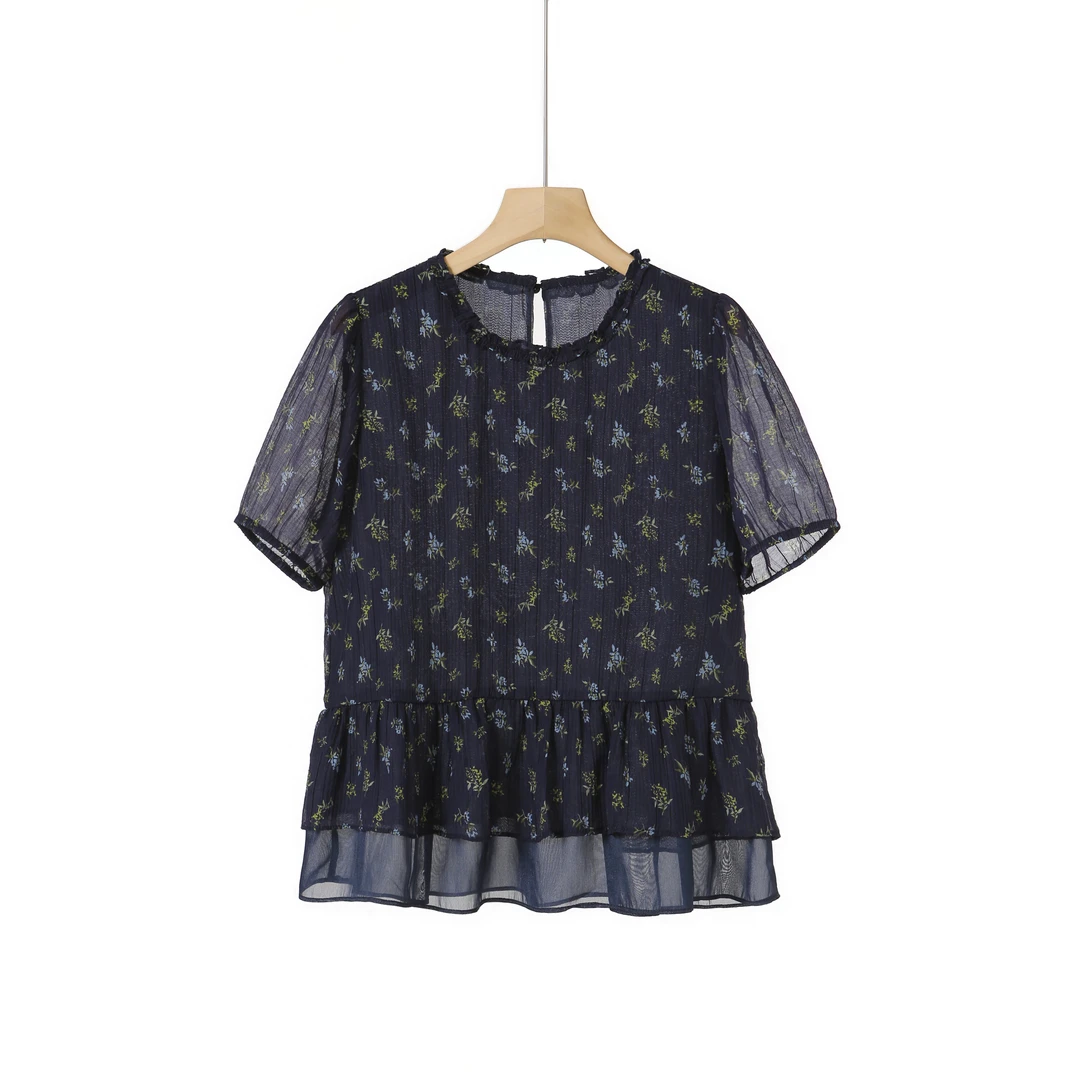 李子木先生碎花显瘦女装夏装衬衫2025新款爆款「夏日穿搭」D6078