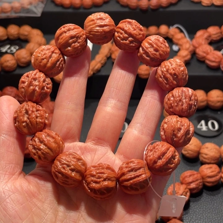 不****文玩核桃手串粗筋八棱1.9