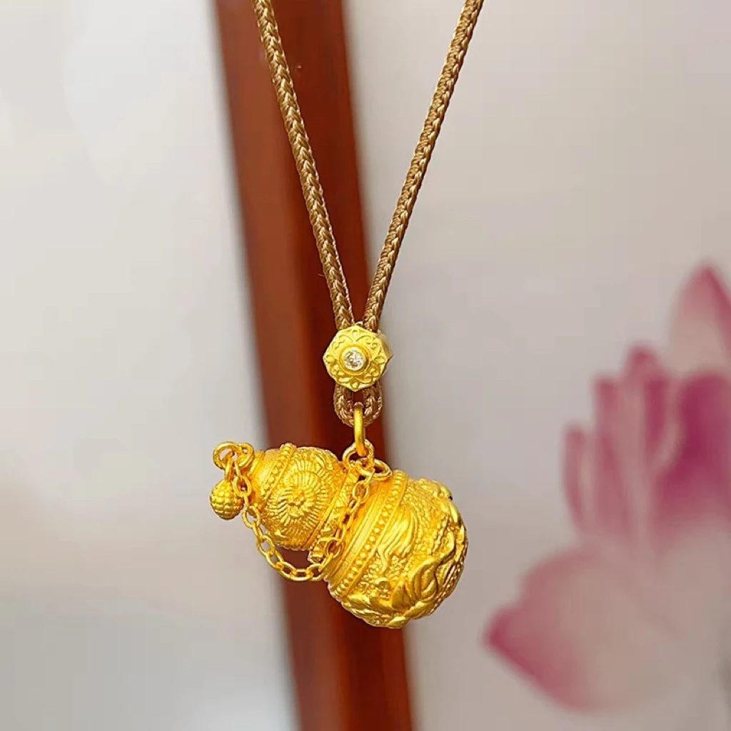 合金项链 合金项链合金女生项链不染葫芦配绳款女生项链婚礼现场