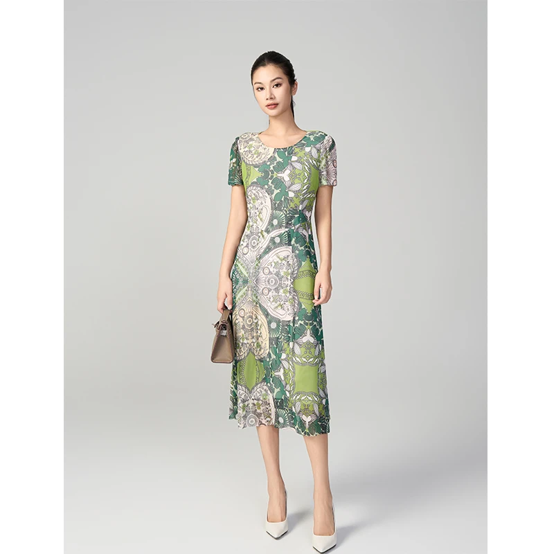 刘老师专属 黎姿时尚连衣裙LNOL7006-01